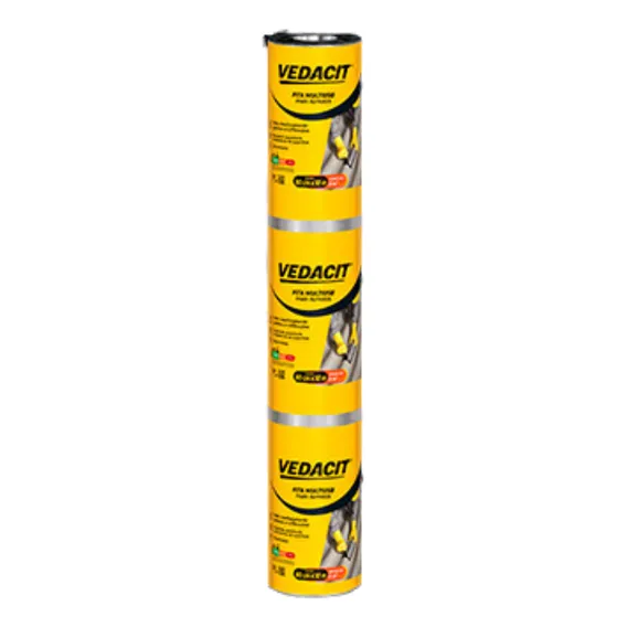 Fita Asfáltica Autoadesiva Aluminizado 90cm X 10m Vedacit Foto 1