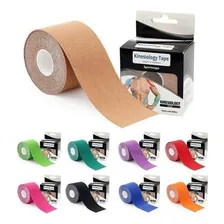 Fita Bandagem Elástica Adesiva Kinesio Tape Dor Muscular Foto mini 1