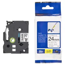 Fita Brother Tze-fx251 24mm Preto/branco Cor Preto-Branco Foto mini 1