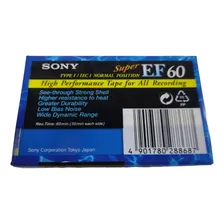 Fita Cassete Virgem 60 Minutos Sony Mod. super Ef60 Foto mini 4