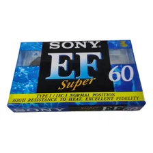 Fita Cassete Virgem 60 Minutos Sony Mod. super Ef60 Foto mini  2