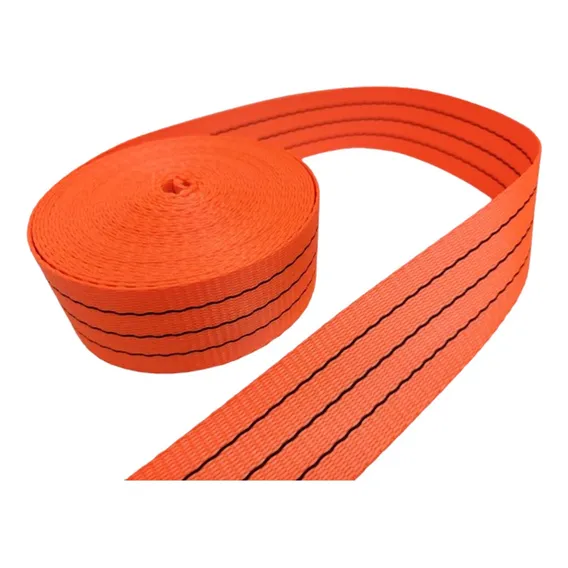 Fita Cinta Amarração De Cargas 3 Toneladas 50mm X 25 Metros Cor Laranja Foto 1