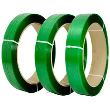 Fita Cinta De Arquear Pet Poliéster Virgem - Verde 16mm Foto mini 3