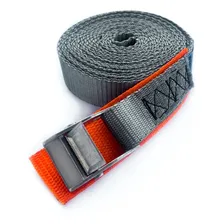 Fita Cinta Mordente Catraca P Amarração Carga Rack Bagageiro Cor Cinza Foto mini 1