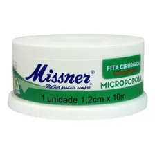 Fita Cirúrgica Microporosa Branca Missner 1,2cm X 10m Foto mini 1