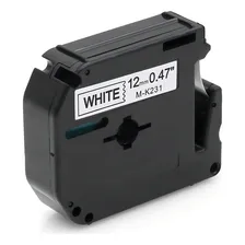 Fita Compativel Mk 231 Branca 12mm Rotulador Brother Pt-70 Cor Branco Foto mini 2