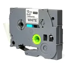 Fita CompatÃvel Pt-1090 Pt1090 Branca 12mm Tze-231 Premium Cor Branco Foto mini 1