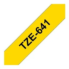 Fita Compativel P/uso Rotulador Brother Tze-641 18mm Amarelo Cor Amarela Foto mini 3
