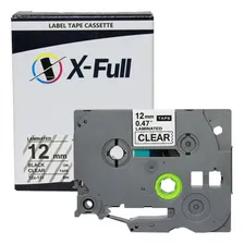 Fita Compativel Rotulador Incolor 12mm Tz Tze-s131 Tze-131 Cor Preto Foto mini 1