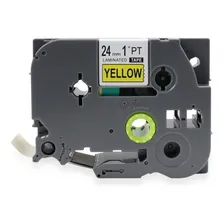 Fita Compativel Tze Tz-651 Rotulador Brother Amarela 24mm Foto mini 2