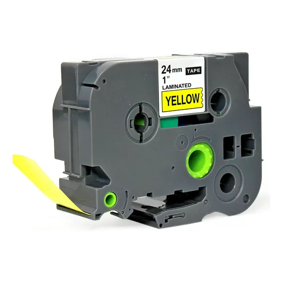 Fita Compativel Tze Tz-651 Rotulador Brother Amarela 24mm Cor Amarelo Foto 1