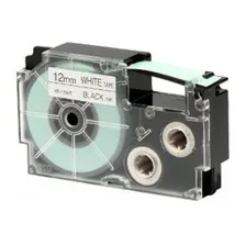 Fita Compativel Xr-12we1 Branca 12mm Etiquetadora Casio Kl60 Cor Branco Foto mini 1