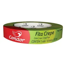 Fita Crepe 18mm X 50 Metros Condor Marcação Pintura Artes Foto mini 1
