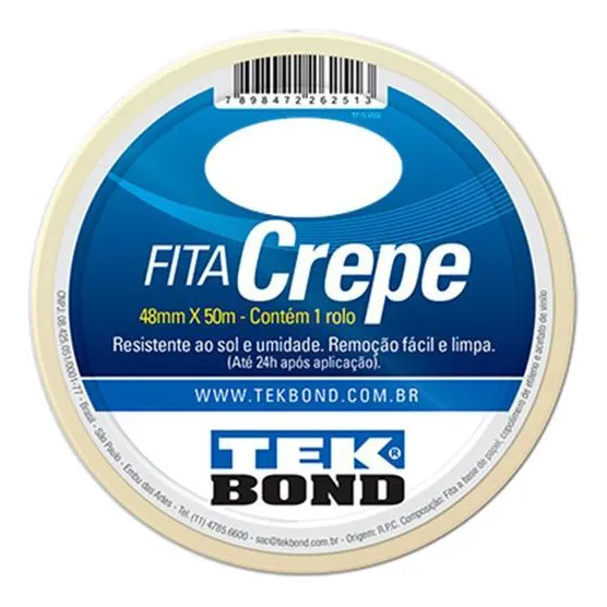 Fita Crepe 48mmx50m Tekbond Foto 1