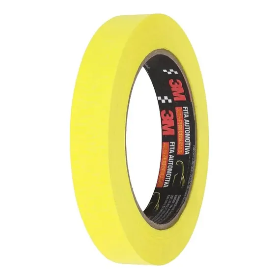 Fita Crepe Automotiva 3m 16mm X 40m Alta Performance Foto 1