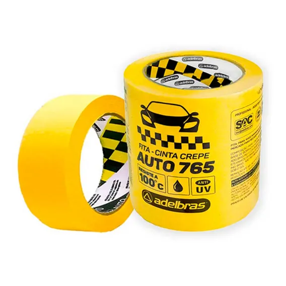 Fita Crepe Automotiva 48 Mm X 40 Metros - Adelbras Foto 1