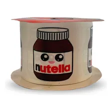 Fita De Cetim Estampada 45mm Bela Fita 10 Metros - Nutella Foto mini 2