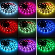 Fita de fita de rolo LED Rgb multicolorida com controle remoto Foto mini 2