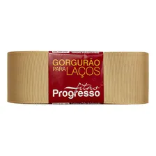 Fita De Gorgurão Para Laço 38mm Progresso Nº9 10 Metros Cor Bege Foto mini 1