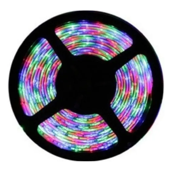 Fita De Led Rgb 5050 5m 12v +controle Remoto Sem Fonte Foto 1