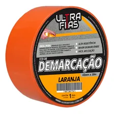 Fita Demarcação De Solo Pvc 48 Mm X 30 Metros - Laranja Foto  mini 1