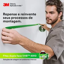 Fita Dupla Face 3m 9,5mm X 20m Vhb 4910 Foto mini 3