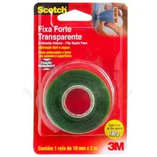 Fita Dupla Face 3m Scotch Fixa Forte Transparente 19mmx2m Foto mini 4