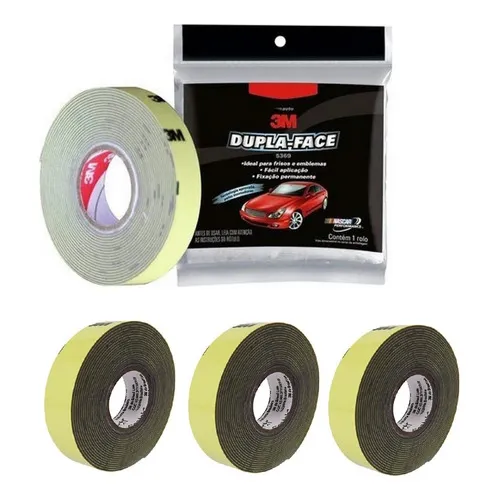 Fita Dupla Face 5369 Automotiva 12 X 3m 3m C/ 4 Rolos Foto 1