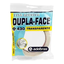 Fita Dupla Face AcrÃlico Transparente 12mmx30m - Adelbras Foto mini 3