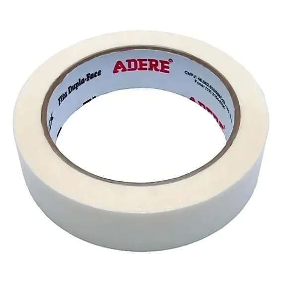 Fita Dupla Face Branco 19mmx30m Adere Foto 1