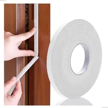 Fita Ecovedamax Vedação Auto Adesiva Branca 11mm X 6mm 10 Metros Borracha Venda Porta Janela Veda Cooktop Gaveta E Armario Contra Insteos Poeira Barulho Frio Calor E Vento Foto mini 1
