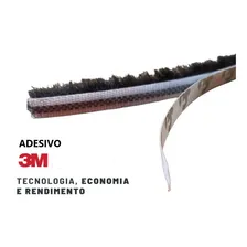 Fita Escova Veda Fresta Vedação Janela Porta 7x15 10 Metros Cor Preto Foto mini 2