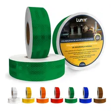 Fita Faixa Luminosa Refletiva Automotiva Decorativa 5cm X 10m Verde - Lunar Brasil Foto mini 1
