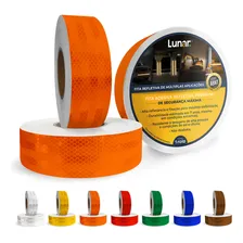 Fita Faixa Luminosa Refletiva Automotiva Decorativa 5cm X 3m Laranja - Lunar Brasil Foto  mini 1