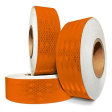 Fita Faixa Luminosa Refletiva Automotiva Decorativa 5cm X 3m Laranja - Lunar Brasil Foto mini  2