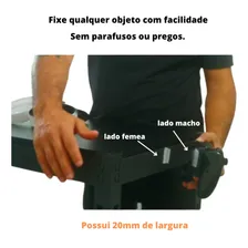 Fita Fecho Adesivo Autocolante Tela Mosquiteira Branco 20mm Cor Preto Foto mini  3