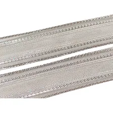Fita Fita Metálica Prata Rolo Progresso M025 25mm 25mm De Largura X 10m De Comprimento Foto mini 2