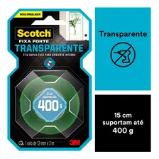 Fita Fixa Forte Transparente Dupla Face Scotch 12mmx2m - 3m Foto mini 4