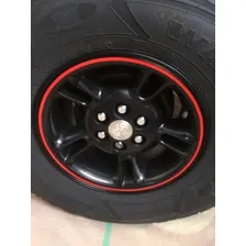 Fita Friso De Roda Refletivo Para Motos Alcom Vermelha Foto mini 3
