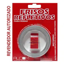 Fita Friso De Roda Refletivo Para Motos Alcom Vermelha Foto mini 1