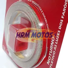 Fita Friso De Roda Refletivo Para Motos Alcom Vermelha Foto mini 2