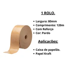 Fita Gomada 80mm Com Reforço - 120 Metros Foto mini 2