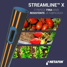 Fita Gotejadora parede 8 mil Netafim 1.60l/h 30cm 2500m Foto mini 3