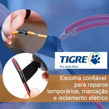 Fita Isolante 18mmx20m Para Uso Geral Preto Tigre Foto mini 4