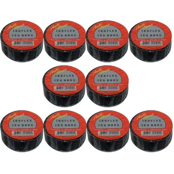 Fita Isolante Anti Chama Isoflex 19mm X 10m C/ 10 Unidades Foto 1
