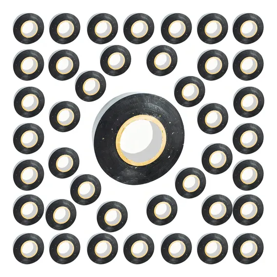 Fita Isolante Anti Chama Isoflex 19mm X 10m Com 50 Unidades Foto 1