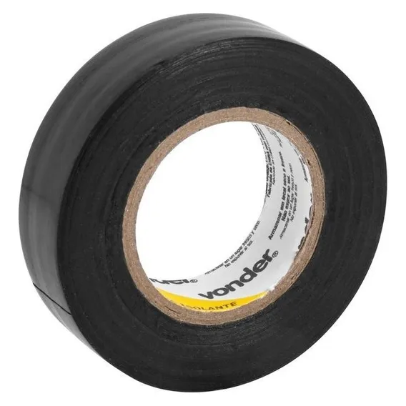 Fita Isolante Antichama 20m X 19mm Preta Vonder Foto 1