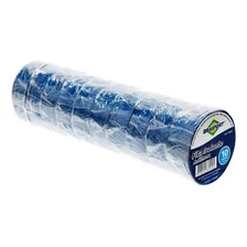 Fita Isolante Brasfort 10m X 19mm Azul 8647 - Kit C/10 Foto  mini 1