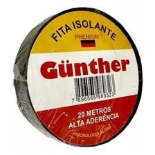 Fita Isolante Gunther Antichama 18mm X 20m / Kit 10 Unidades Cor Preto Lisa Foto mini 3