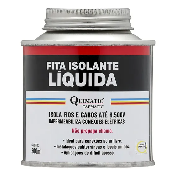 Fita Isolante Liquida 200ml Vermelha Quimatic Bh1 Foto 1